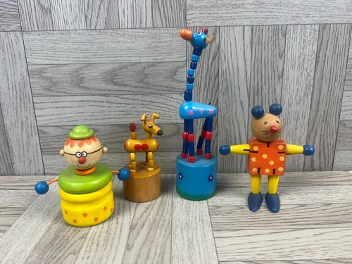 Vintage holzspielzeug 2 x - -,
