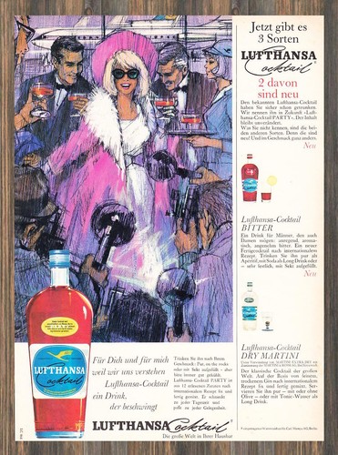 Lufthansa cocktail reklame - cocktail,