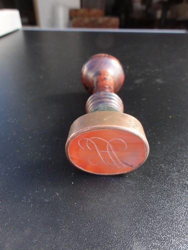 Siegelstempel auf achat - siegelstempel,