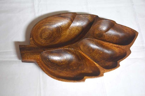 Vintage holz tablett - tablett, in