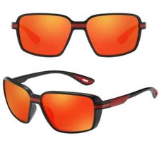 Nerd-Brille – Orange Spiegelgläser – Stilvoller Schutz vor Sonne – Unisex-Design