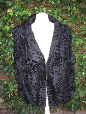 Pelzmantel Pelzweste Echtfell Echtfellmantel Persianer Weste Karakul Größe ca 40