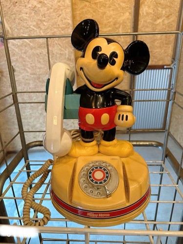 Vintage mickey mouse telefon - mickey,
