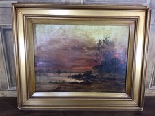 ANTIKES ÖLGEMÄLDE AUF