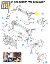 FORD Sierra radiator DOHC 2,0i