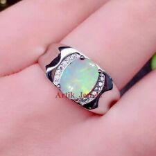 Natürlich Feuer Opal & Cz Mit