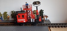 RARITÄT - LGB 4049 Werkwagen für den Feuerwehreinsatz am Gleis umgebaut!    