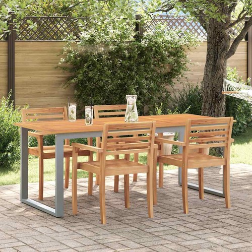 Gartentisch grau 160 x 75 - 160,