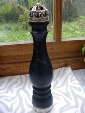 Antike Chiarugi 1952 Pfeffermühle Holz Schwarz Italien ca 39cm * Eine Rarität *