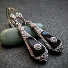 Art Deco Ohrringe 935 Silber