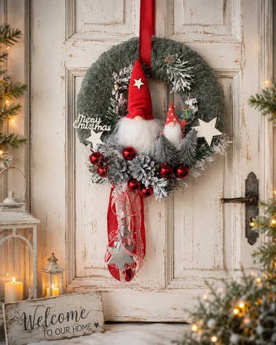 Türkranz wichtel weihnachten - türkranz,