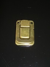 Spannverschluss Schnappschloss 37 mm bronze Metall m. Schrauben Kiste Schatulle