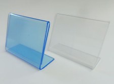 DIN A8 Aufsteller 20x neu Plexi Preisschild L-Ständer LStänder Preisschilder