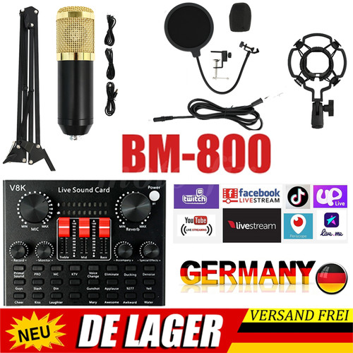 V8k home studio aufnahmeset - studio,