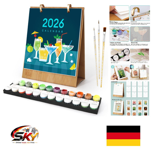 Malen nach zahlen - zahlen, kalender