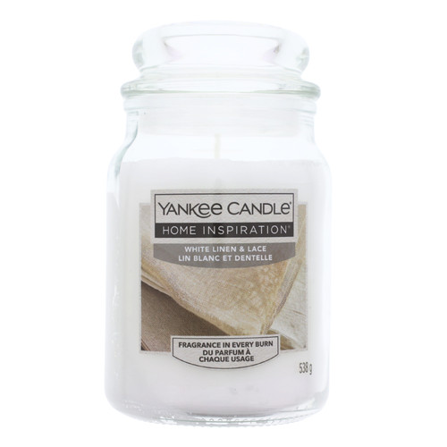 Yankee candle white linen - candle, &