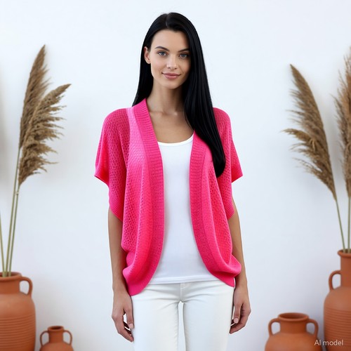 Boho strickjacke rosa - boho,