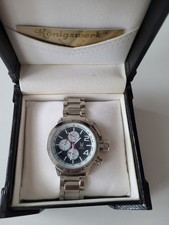 Königswerk Armbanduhr.2 mal. 1mal in Silber,1 mal in Schwarz
