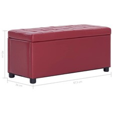 Sitzhocker Sitzbank Ottoman mit Stauraum Aufbewahrungsbox Flurbank Leder Box