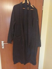 Bademantel,Morgenmantel Gr.XXL-48-50 (Maße beachten), blau,2 Taschen,Gürtel