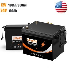 12V/24V 100AH 300AH LiFePO4