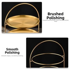 Mehrlagiges rundes Tablettgestell Edelstahl für BBQ Hot Pot und Dessertservice