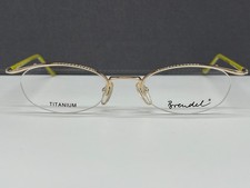 Eschenbach Brille Titan Damen gold grün oval Brendel 8649 Halbrand