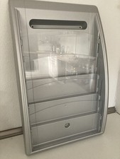 PAPERFLOW Wand-Prospekthalter - silber - 4 Fächer