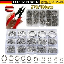 270/100tlg Edelstahl E Clips