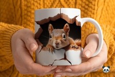 Lustige 3D Eichhörnchen Tasse Kaffeetasse