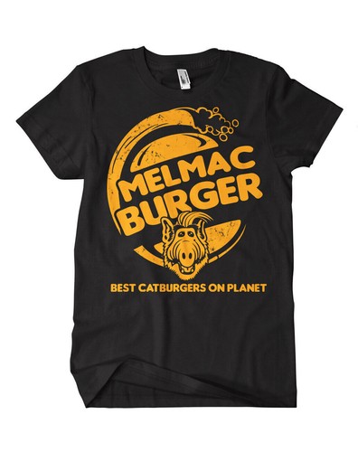 Melmac burger shirt schwarz - melmac,