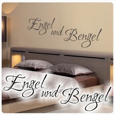 Wandtattoo Engel und Bengel Wandaufkleber Schlafzimmer Lounge Kaffee Bad W1026 