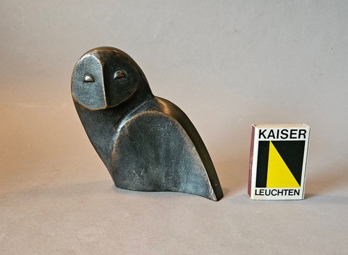 Vintage bronze eule figur - bronze,