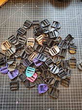 25x  Schiebe Schnalle 25mm Bw Rucksack Verschluß Rödel Riemen Mix 