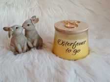 Kerze im Glas " Osterfeuer to