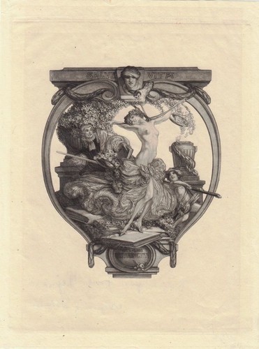 Exlibris bookplate - exlibris,