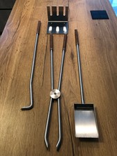 Kaminbesteck Designer Peter Maly -Conmoto Edelstahl -sehr selten -