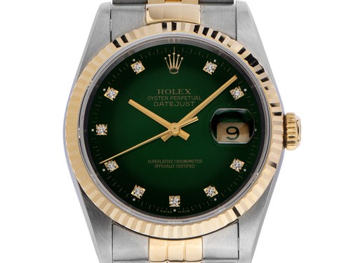 Rolex datejust green dial - datejust,