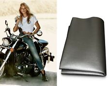 Schwarz Kunstleder Motorrad Sitzbankbezug Sitzbezug Sitzbank universal für Bikes