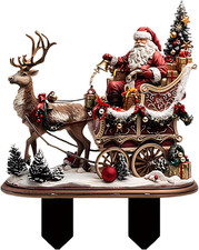 Rentier Santa Schlitten Figur