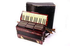 altes HORCH Akkordeon 34 Klaviertasten | 80 Bässe Register Ziehharmonika ROT