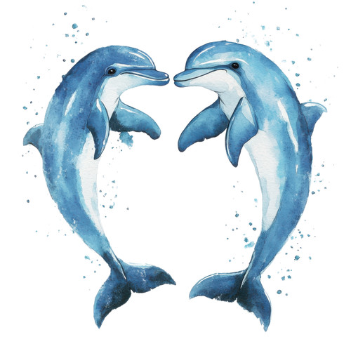 Wandtattoo aufkleber delphin - ,
