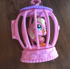 Littlest Pet Shop LPS,  HASBRO , PAPAGEI in KÄFIG mit SPIEGEL 