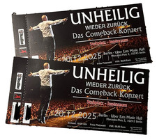 UNHEILIG Tickets Comeback Konzert 20.12.2025 Berlin