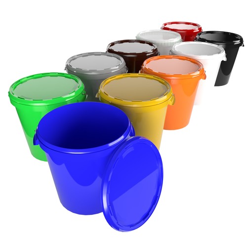 Bucket with lid 30l - with, hobbock