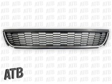 Stoßstange Gitter Mitte Vorne Lüftungsgitter mit Chromleiste für VW POLO 6R Neu