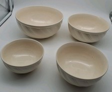 DDR  Schüsselset 4 teilig cremweiß Torgau Top Zustand 