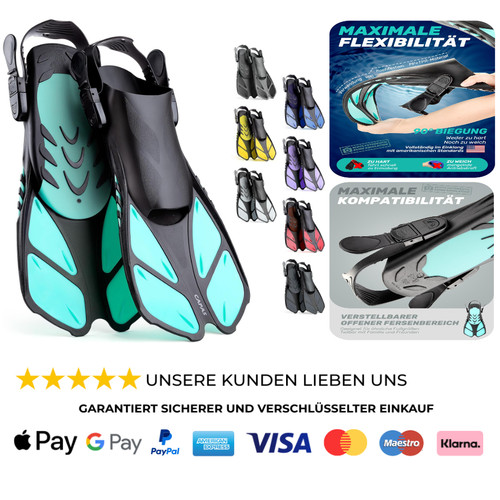 Schnorchelflossen reisegröße - schnorchelflossen,