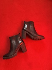 Plateau Stiefeletten S. Oliver Schwarz 41 High Heels Materialmix