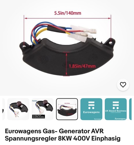 Eurowagens gas generator avr - gas-,